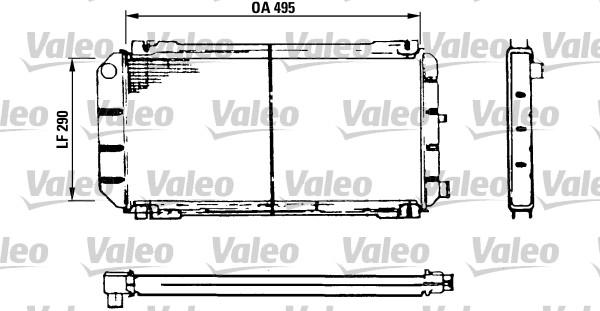 Valeo 730116 - Радіатор, охолодження двигуна autocars.com.ua