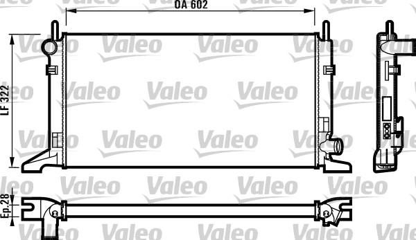 Valeo 730117 - Радіатор, охолодження двигуна autocars.com.ua