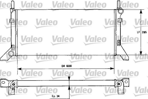 Valeo 730120 - Радіатор, охолодження двигуна autocars.com.ua