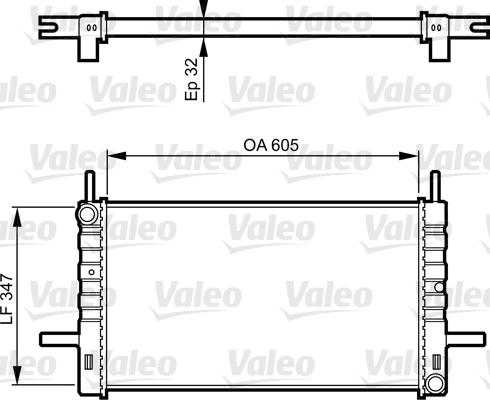 Valeo 730123 - Радіатор, охолодження двигуна autocars.com.ua