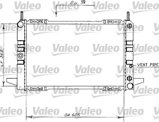 Valeo 730144 - Радіатор, охолодження двигуна autocars.com.ua