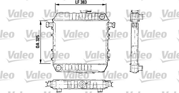 Valeo 730150 - Радіатор, охолодження двигуна autocars.com.ua