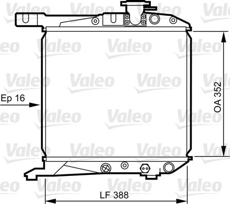 Valeo 730168 - Радіатор, охолодження двигуна autocars.com.ua