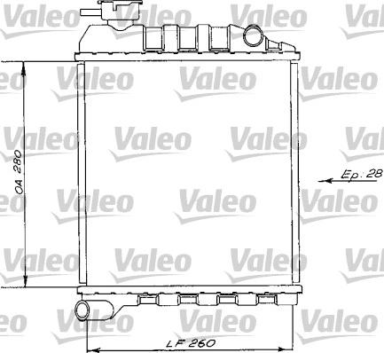 Valeo 730172 - Радіатор, охолодження двигуна autocars.com.ua