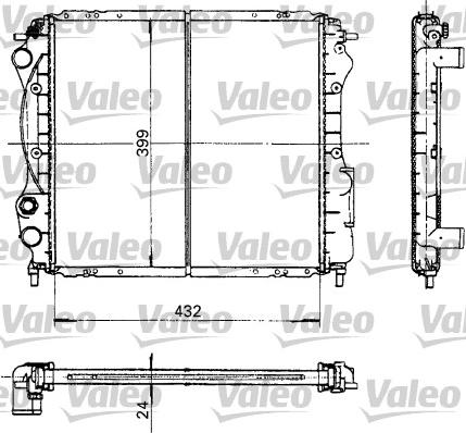 Valeo 730181 - Радіатор, охолодження двигуна autocars.com.ua