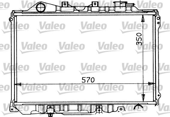 Valeo 730189 - Радіатор, охолодження двигуна autocars.com.ua