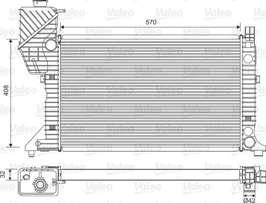 Valeo 730229 - Радиатор, охлаждение двигателя autodnr.net