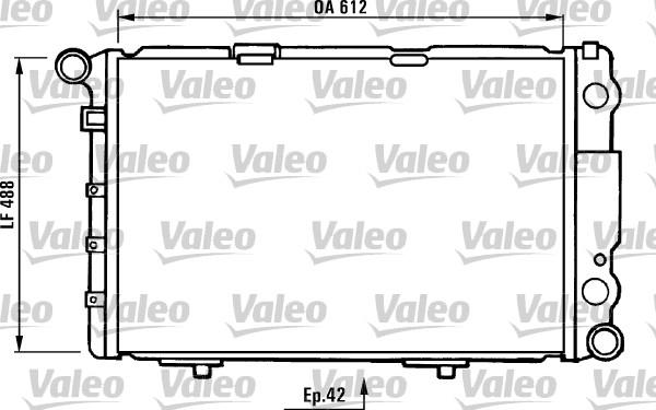 Valeo 730233 - Радіатор, охолодження двигуна autocars.com.ua