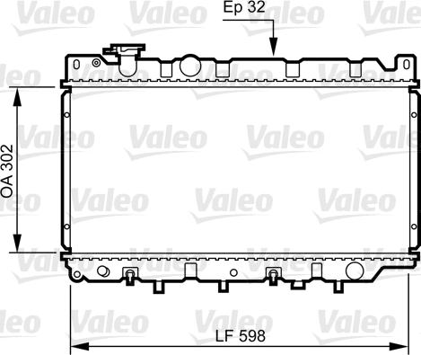 VALEO 730241 - Радіатор, охолодження двигуна autocars.com.ua