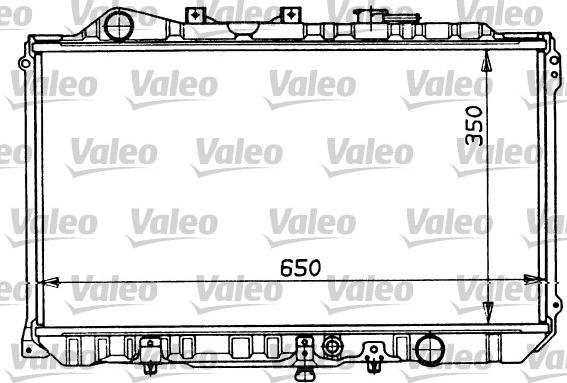 Valeo 730268 - Радіатор, охолодження двигуна autocars.com.ua