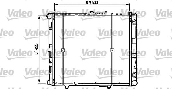 Valeo 730298 - Радіатор, охолодження двигуна autocars.com.ua