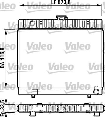 Valeo 730302 - Радіатор, охолодження двигуна autocars.com.ua