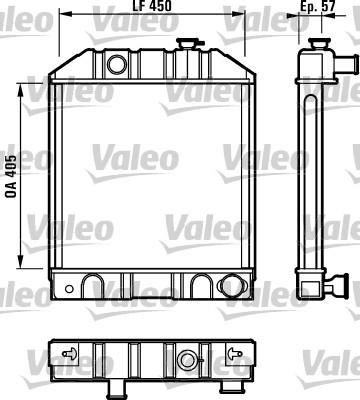 Valeo 730321 - Радиатор, охлаждение двигателя avtokuzovplus.com.ua