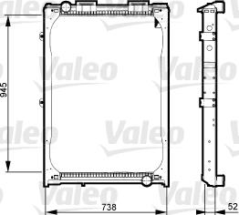 Valeo 730 323 - Радіатор, охолодження двигуна autocars.com.ua