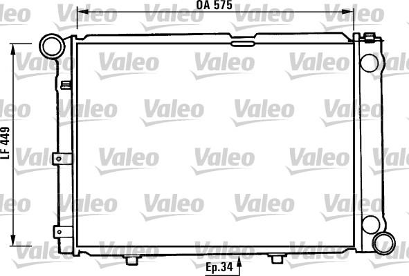 Valeo 730344 - Радіатор, охолодження двигуна autocars.com.ua