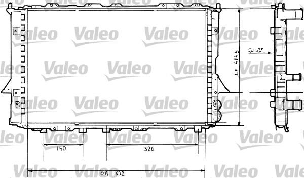 Valeo 730360 - Радиатор, охлаждение двигателя avtokuzovplus.com.ua