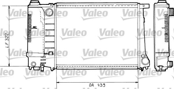 Valeo 730365 - Радіатор, охолодження двигуна autocars.com.ua