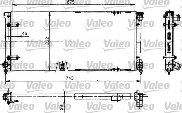 Valeo 730370 - Радиатор, охлаждение двигателя avtokuzovplus.com.ua