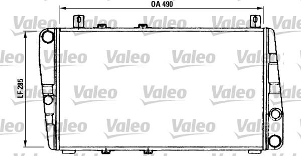 Valeo 730375 - Радіатор, охолодження двигуна autocars.com.ua