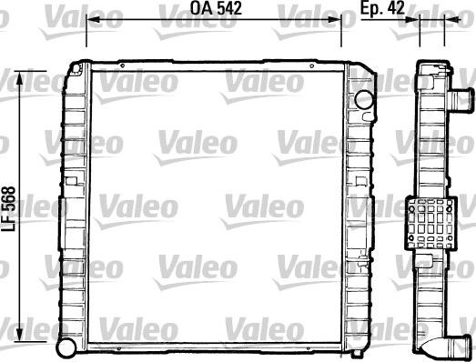 Valeo 730378 - Радіатор, охолодження двигуна autocars.com.ua