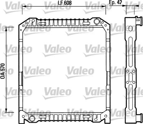 Valeo 730380 - Радіатор, охолодження двигуна autocars.com.ua