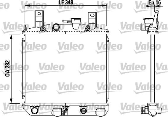 Valeo 730397 - Радіатор, охолодження двигуна autocars.com.ua