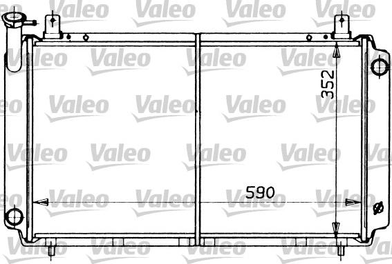 Valeo 730407 - Радіатор, охолодження двигуна autocars.com.ua