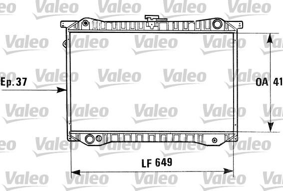 Valeo 730410 - Радіатор, охолодження двигуна autocars.com.ua