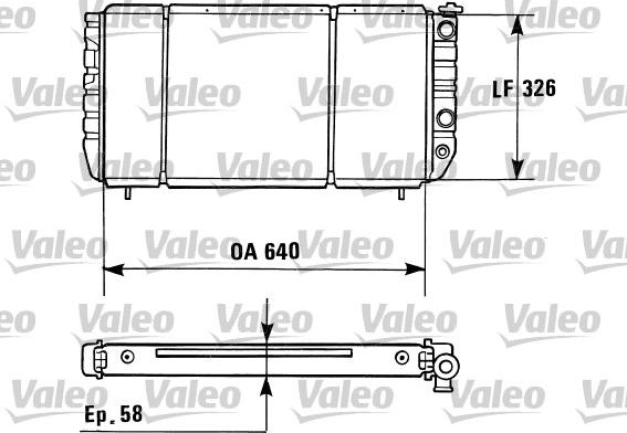 Valeo 730428 - Радіатор, охолодження двигуна autocars.com.ua