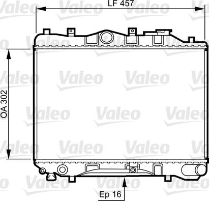 Valeo 730436 - Радіатор, охолодження двигуна autocars.com.ua