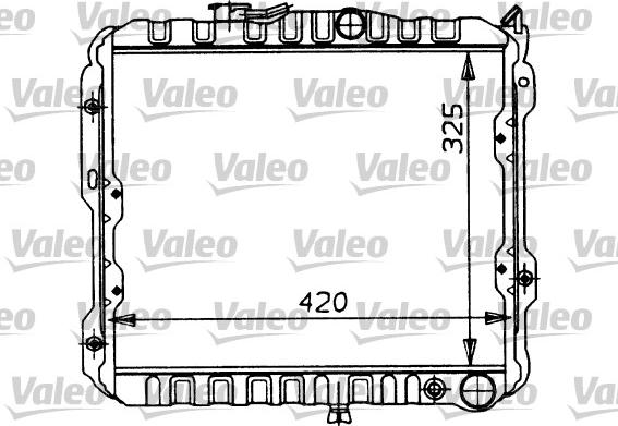 Valeo 730449 - Радиатор, охлаждение двигателя avtokuzovplus.com.ua