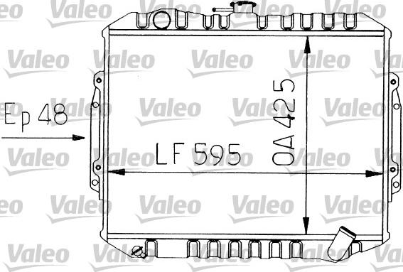 Valeo 730454 - Радіатор, охолодження двигуна autocars.com.ua