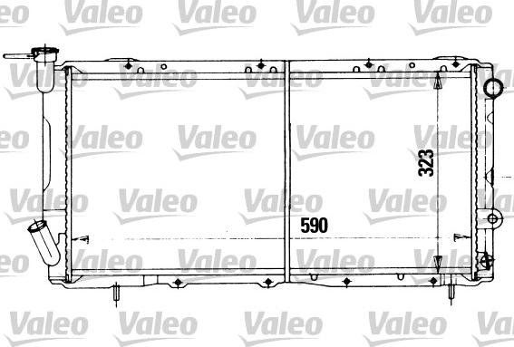 Valeo 730455 - Радіатор, охолодження двигуна autocars.com.ua