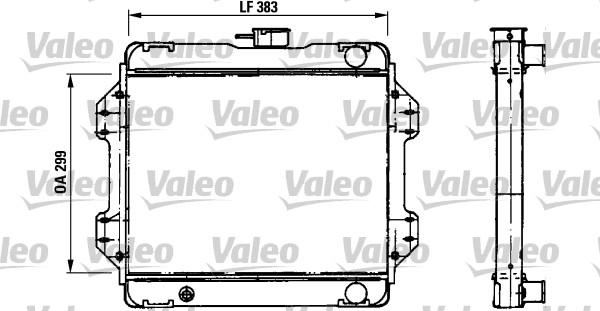 Valeo 730457 - Радіатор, охолодження двигуна autocars.com.ua