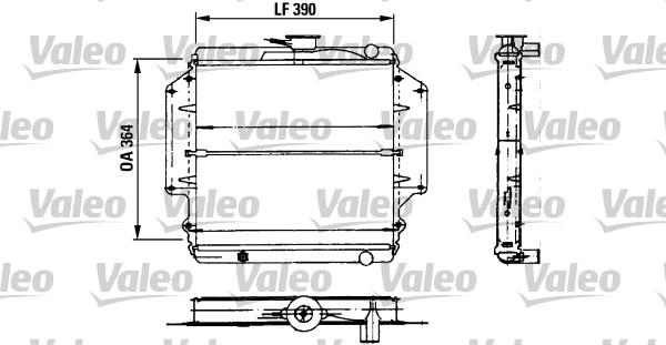 Valeo 730458 - Радіатор, охолодження двигуна autocars.com.ua