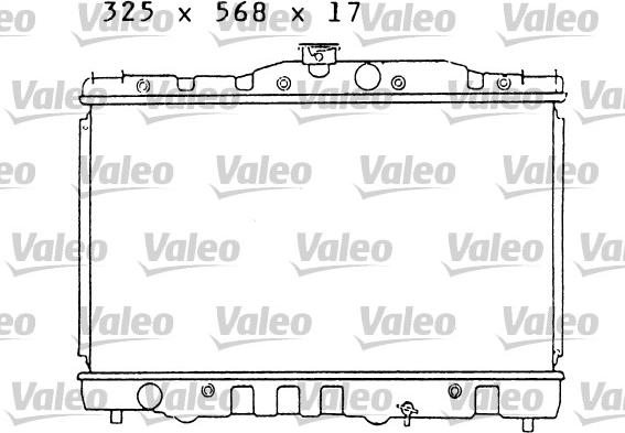 Valeo 730467 - Радіатор, охолодження двигуна autocars.com.ua