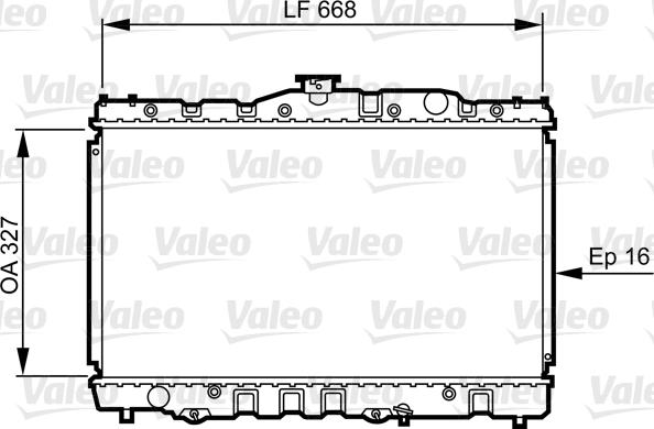 Valeo 730469 - Радіатор, охолодження двигуна autocars.com.ua