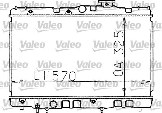 Valeo 730472 - Радіатор, охолодження двигуна autocars.com.ua