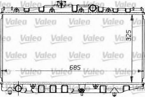 Valeo 730473 - Радіатор, охолодження двигуна autocars.com.ua