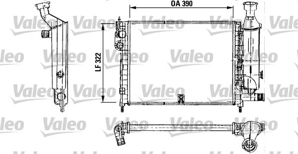 Valeo 730491 - Радіатор, охолодження двигуна autocars.com.ua