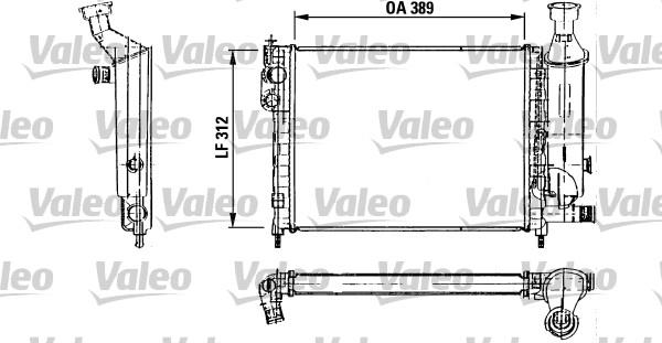 Valeo 730492 - Радіатор, охолодження двигуна autocars.com.ua