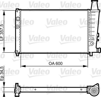 VALEO 730494 - Радіатор, охолодження двигуна autocars.com.ua