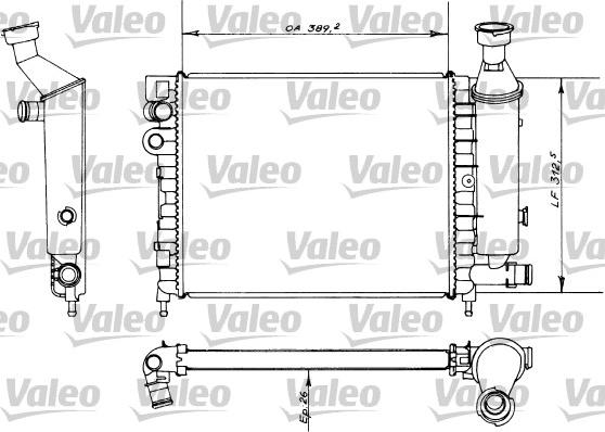 Valeo 730498 - Радіатор, охолодження двигуна autocars.com.ua