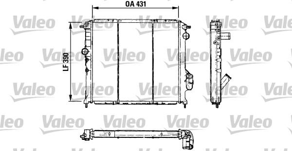 Valeo 730501 - Радіатор, охолодження двигуна autocars.com.ua