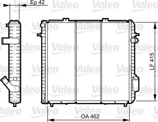 Valeo 730502 - Радіатор, охолодження двигуна autocars.com.ua