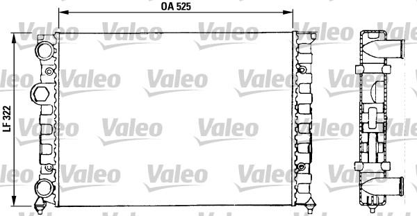 Valeo 730504 - Радиатор, охлаждение двигателя avtokuzovplus.com.ua