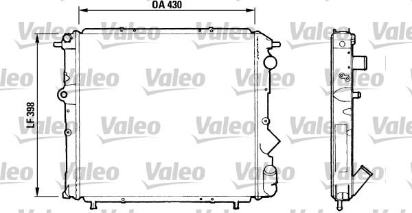 Valeo 730510 - Радиатор, охлаждение двигателя avtokuzovplus.com.ua