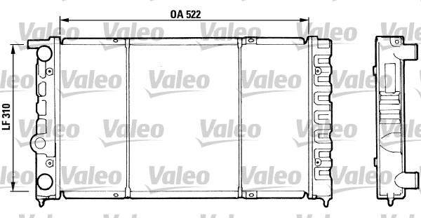 Valeo 730513 - Радіатор, охолодження двигуна autocars.com.ua