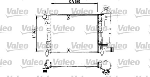 Valeo 730515 - Радіатор, охолодження двигуна autocars.com.ua