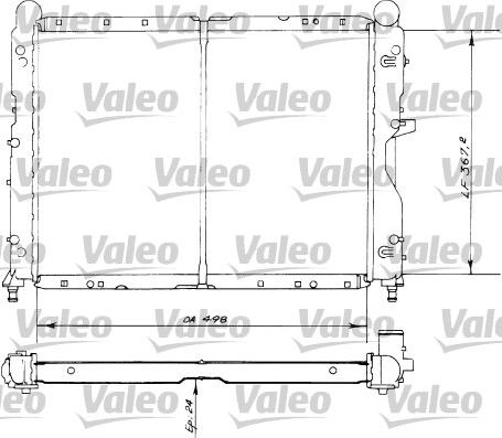 Valeo 730516 - Радіатор, охолодження двигуна autocars.com.ua